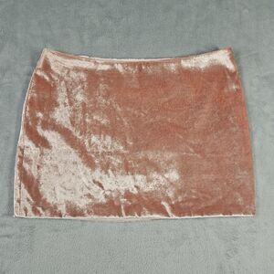 Mia Vesper Velvet Mini Skirt Pink Womens Sz 4 Y2K Whimsical Fairy Feminine Micro